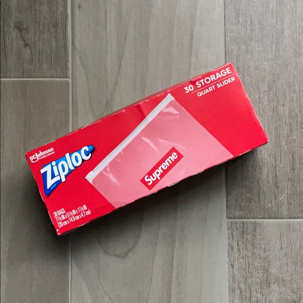 Supreme Ziploc Baggies (30 count) Brand New